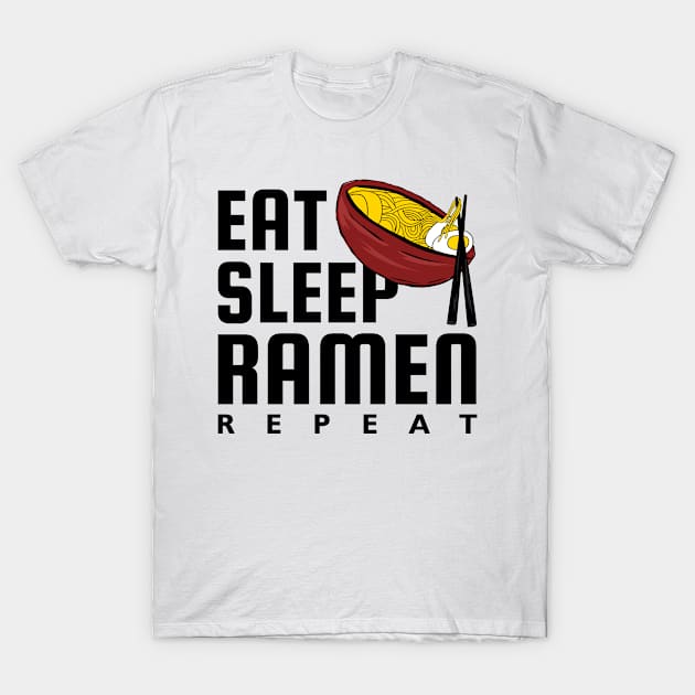 Eat Sleep Ramen Repeat T-Shirt by Rebel Merch